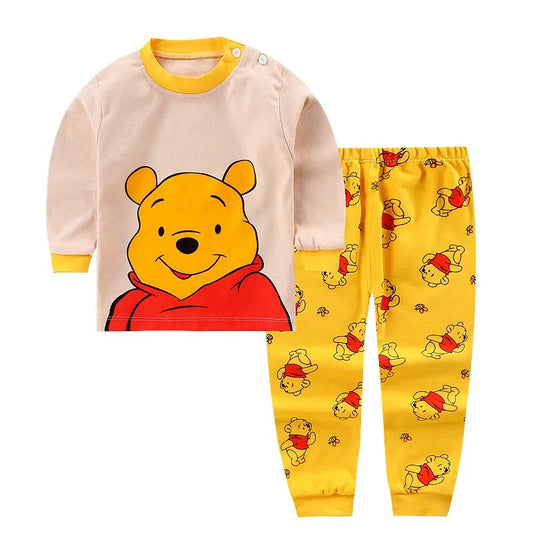 Conjunto infantil Winnie Pooh, pijama com calça