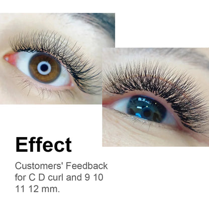 NAGARAKU 3D 4D 5D 6D W Shape Premade Fans Automatic Flowering Eyelash Extensions Natural Soft Light Full Dense