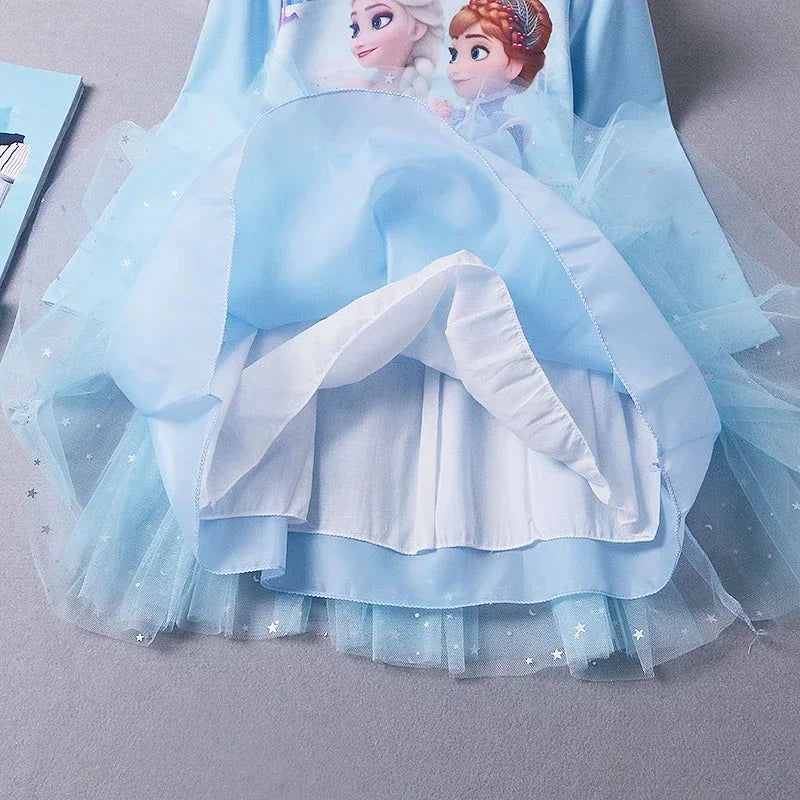 Vestido de princesa Frozen para meninas.